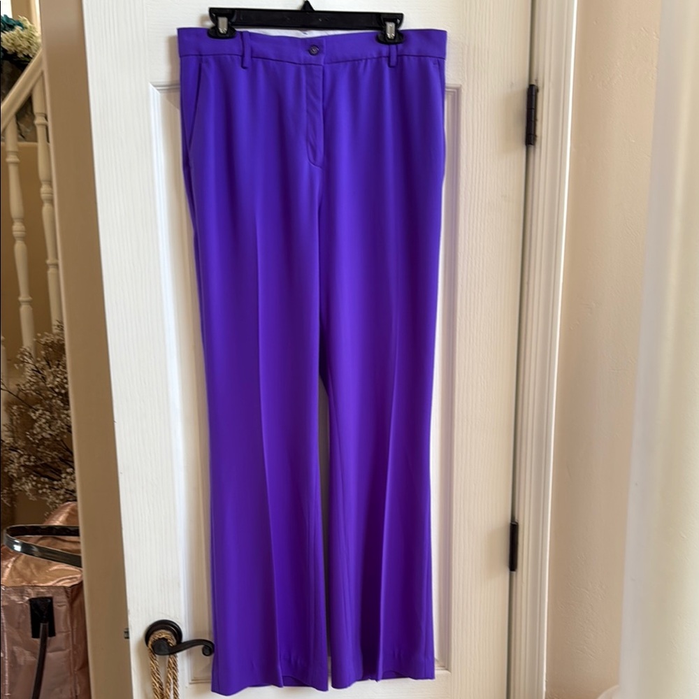 Dea Kudibal Purple Wide Leg Pants with Flowing Silhouette
